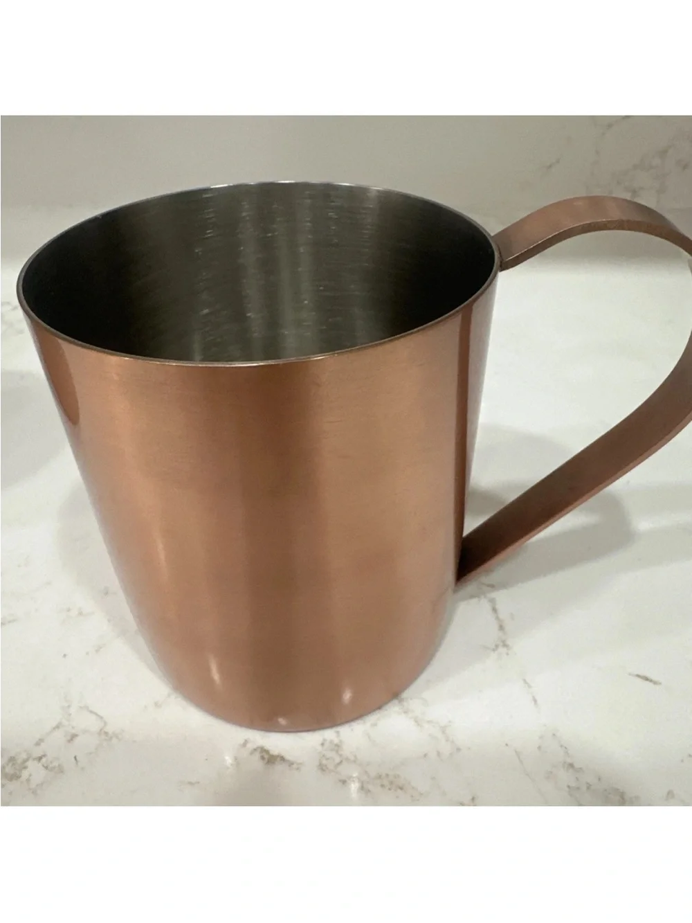 Crate & Barrel Copper Set Of 2 Mugs Quality Drinkwear India Metal